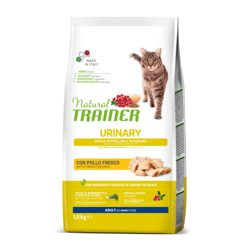 Natural Trainer Urinary Ξηρά Τροφή για Γάτες με Ευαίσθητο Ουροποιητικό με Κοτόπουλο 1.5kg